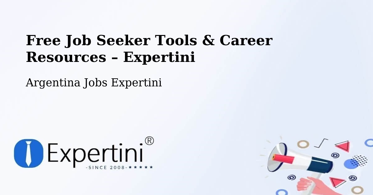 Free Job Seeker Tools & Career Resources – Departamento De Vera - Departamento De Vera, Argentina Jobs Expertini