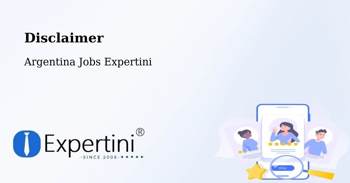 Disclaimer – Departamento De Vera - Argentina Jobs Expertini
